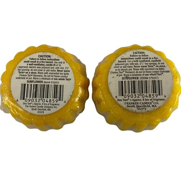 7 Yankee Candle Wax Tart Melts Sunflower Sage Snowflake Cookie Retired SEALED - Picture 5 of 12